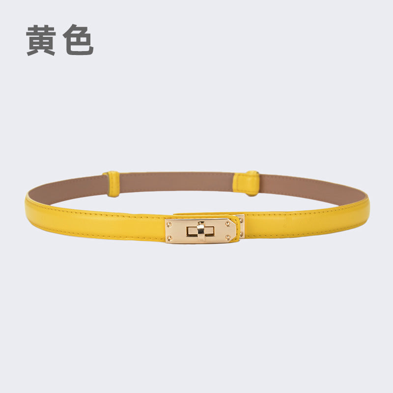 Wholesale women's thin belt skirt casual pants belt waist buckle belt